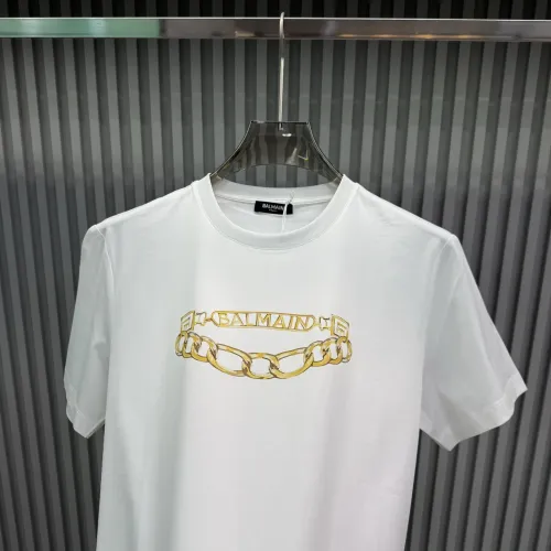 Cheap Balmain T-Shirts Short Sleeved For Unisex #1430516 Replica Wholesale [$72.00 USD] [ITEM#1430516] on Replica Balmain T-Shirts