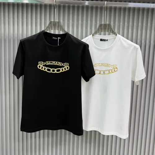 Cheap Balmain T-Shirts Short Sleeved For Unisex #1430516 Replica Wholesale [$72.00 USD] [ITEM#1430516] on Replica Balmain T-Shirts