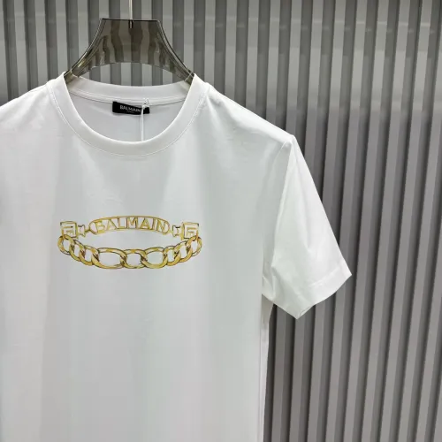 Cheap Balmain T-Shirts Short Sleeved For Unisex #1430516 Replica Wholesale [$72.00 USD] [ITEM#1430516] on Replica Balmain T-Shirts