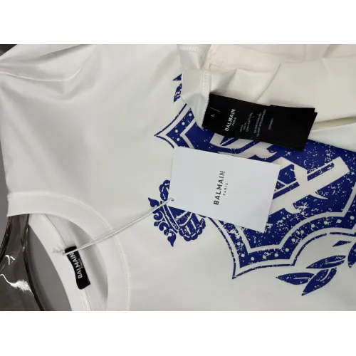 Cheap Balmain T-Shirts Short Sleeved For Unisex #1430518 Replica Wholesale [$72.00 USD] [ITEM#1430518] on Replica Balmain T-Shirts