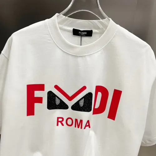 Cheap Fendi T-Shirts Short Sleeved For Unisex #1430617 Replica Wholesale [$38.00 USD] [ITEM#1430617] on Replica Fendi T-Shirts