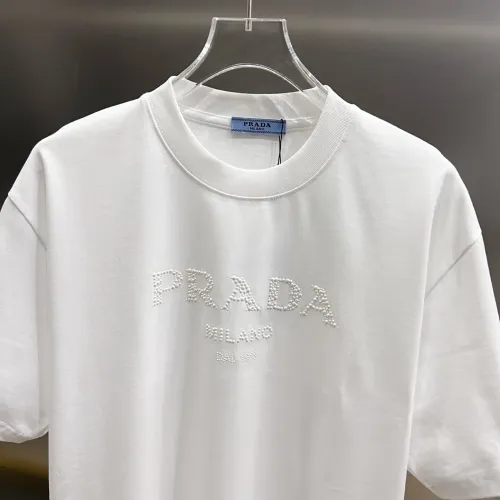 Cheap Prada T-Shirts Short Sleeved For Unisex #1430619 Replica Wholesale [$38.00 USD] [ITEM#1430619] on Replica Prada T-Shirts