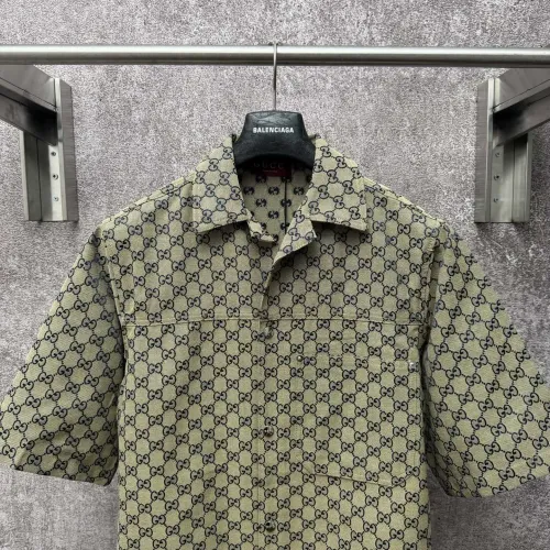 Cheap Gucci Shirts Short Sleeved For Unisex #1430674 Replica Wholesale [$76.00 USD] [ITEM#1430674] on Replica Gucci Shirts