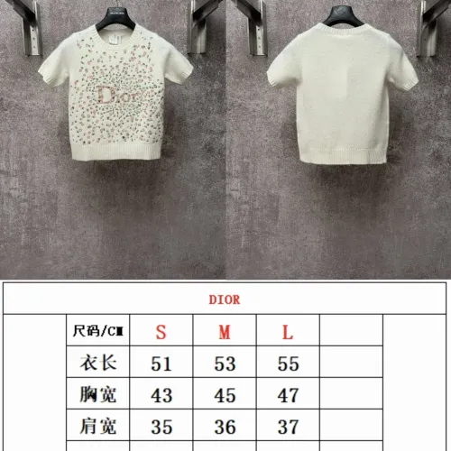 Cheap Christian Dior T-Shirts Short Sleeved For Women #1430691 Replica Wholesale [$92.00 USD] [ITEM#1430691] on Replica Christian Dior T-Shirts