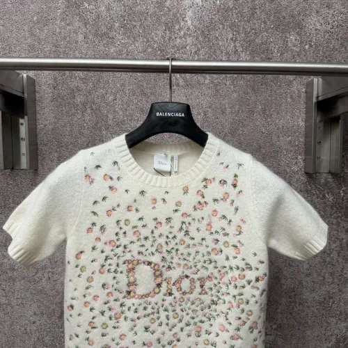 Cheap Christian Dior T-Shirts Short Sleeved For Women #1430691 Replica Wholesale [$92.00 USD] [ITEM#1430691] on Replica Christian Dior T-Shirts