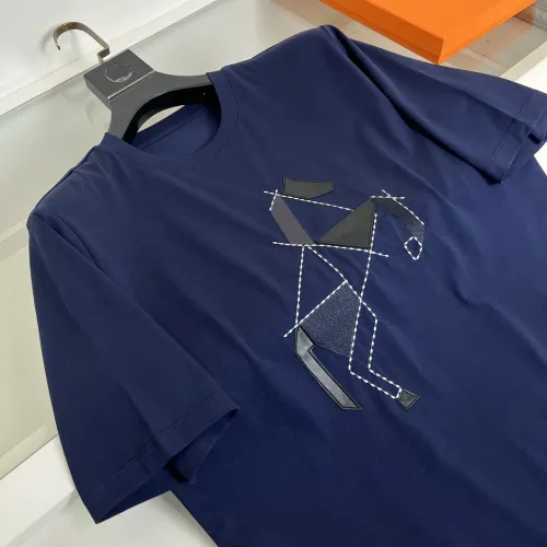 Cheap Hermes T-Shirts Short Sleeved For Men #1430718 Replica Wholesale [$72.00 USD] [ITEM#1430718] on Replica Hermes T-Shirts
