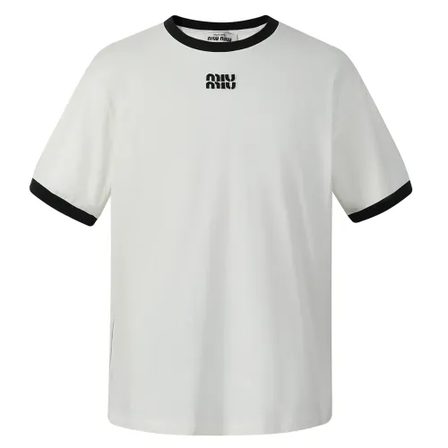 MIU MIU T-Shirts Short Sleeved For Unisex #1430728