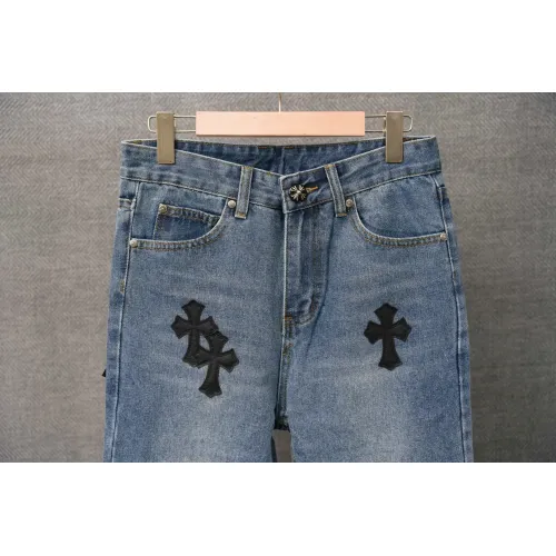 Cheap Chrome Hearts Jeans For Men #1430756 Replica Wholesale [$48.00 USD] [ITEM#1430756] on Replica Chrome Hearts Jeans