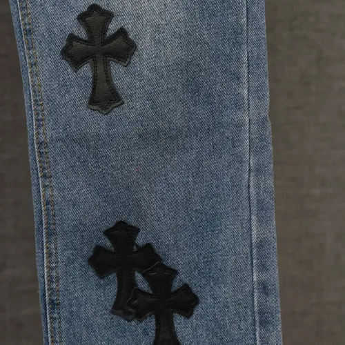 Cheap Chrome Hearts Jeans For Men #1430756 Replica Wholesale [$48.00 USD] [ITEM#1430756] on Replica Chrome Hearts Jeans