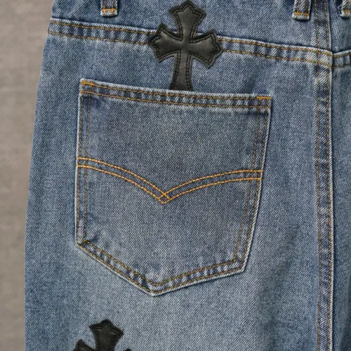 Cheap Chrome Hearts Jeans For Men #1430756 Replica Wholesale [$48.00 USD] [ITEM#1430756] on Replica Chrome Hearts Jeans