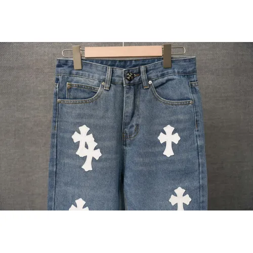 Cheap Chrome Hearts Jeans For Men #1430760 Replica Wholesale [$48.00 USD] [ITEM#1430760] on Replica Chrome Hearts Jeans