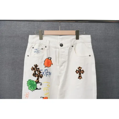 Cheap Chrome Hearts Jeans For Men #1430764 Replica Wholesale [$48.00 USD] [ITEM#1430764] on Replica Chrome Hearts Jeans