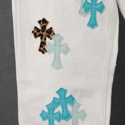 Cheap Chrome Hearts Jeans For Men #1430765 Replica Wholesale [$52.00 USD] [ITEM#1430765] on Replica Chrome Hearts Jeans