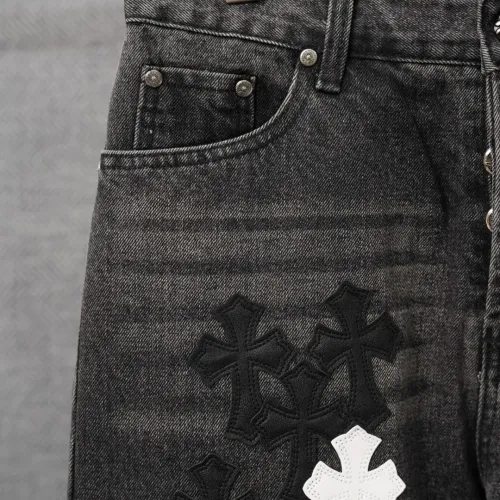 Cheap Chrome Hearts Jeans For Men #1430786 Replica Wholesale [$56.00 USD] [ITEM#1430786] on Replica Chrome Hearts Jeans
