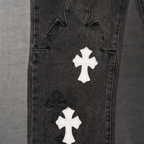 Cheap Chrome Hearts Jeans For Men #1430786 Replica Wholesale [$56.00 USD] [ITEM#1430786] on Replica Chrome Hearts Jeans