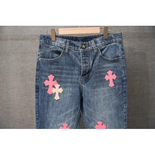 Cheap Chrome Hearts Jeans For Men #1430789 Replica Wholesale [$56.00 USD] [ITEM#1430789] on Replica Chrome Hearts Jeans