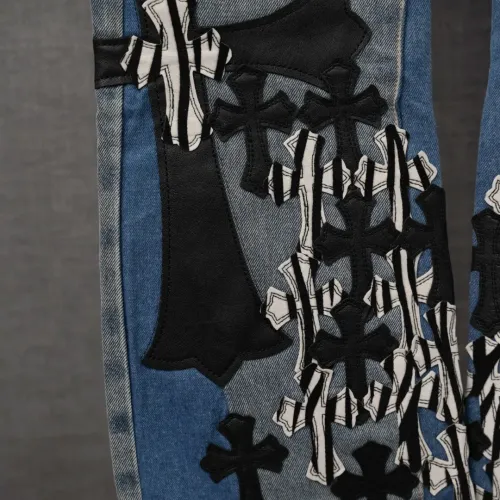 Cheap Chrome Hearts Jeans For Men #1430795 Replica Wholesale [$56.00 USD] [ITEM#1430795] on Replica Chrome Hearts Jeans