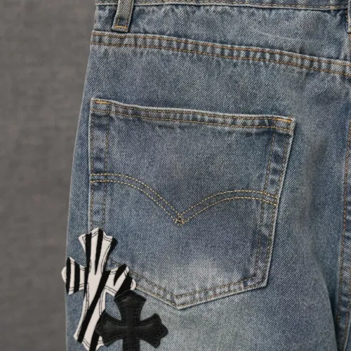 Cheap Chrome Hearts Jeans For Men #1430795 Replica Wholesale [$56.00 USD] [ITEM#1430795] on Replica Chrome Hearts Jeans