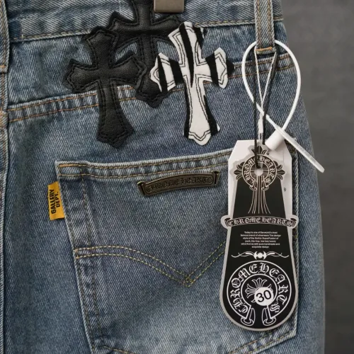 Cheap Chrome Hearts Jeans For Men #1430795 Replica Wholesale [$56.00 USD] [ITEM#1430795] on Replica Chrome Hearts Jeans