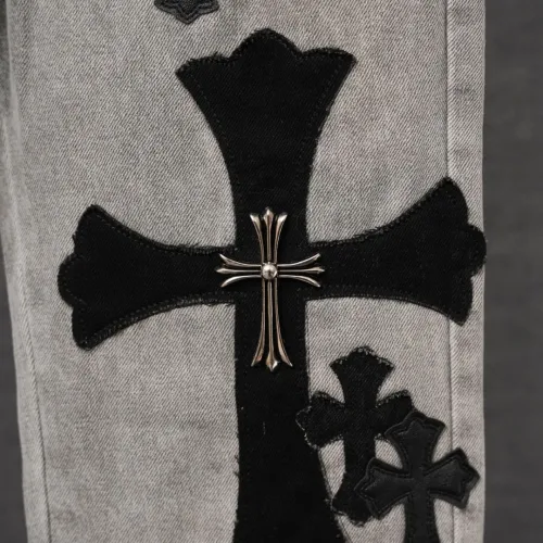 Cheap Chrome Hearts Jeans For Men #1430799 Replica Wholesale [$56.00 USD] [ITEM#1430799] on Replica Chrome Hearts Jeans