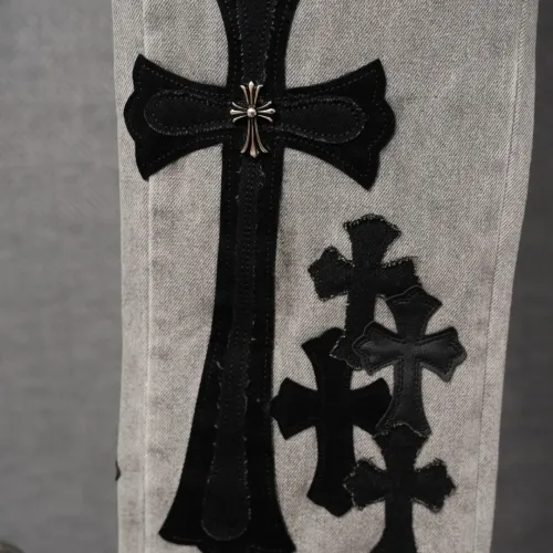 Cheap Chrome Hearts Jeans For Men #1430799 Replica Wholesale [$56.00 USD] [ITEM#1430799] on Replica Chrome Hearts Jeans