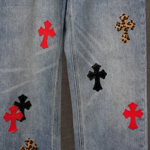 Cheap Chrome Hearts Jeans For Men #1430804 Replica Wholesale [$60.00 USD] [ITEM#1430804] on Replica Chrome Hearts Jeans