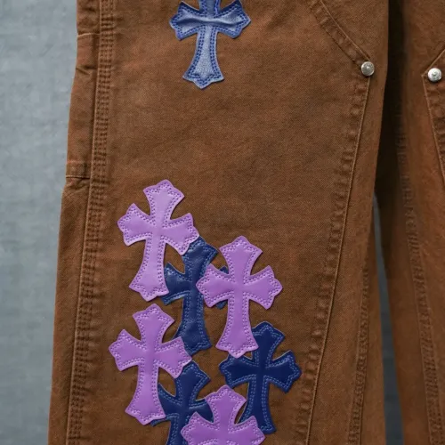 Cheap Chrome Hearts Jeans For Men #1430811 Replica Wholesale [$60.00 USD] [ITEM#1430811] on Replica Chrome Hearts Jeans