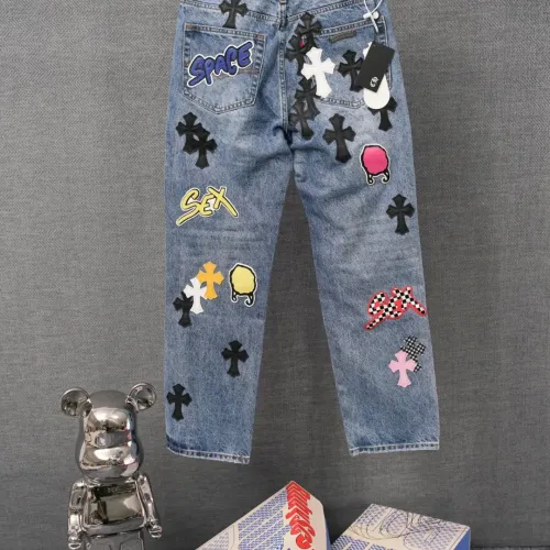 Cheap Chrome Hearts Jeans For Men #1430812 Replica Wholesale [$64.00 USD] [ITEM#1430812] on Replica Chrome Hearts Jeans
