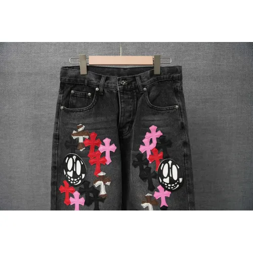 Cheap Chrome Hearts Jeans For Men #1430813 Replica Wholesale [$60.00 USD] [ITEM#1430813] on Replica Chrome Hearts Jeans