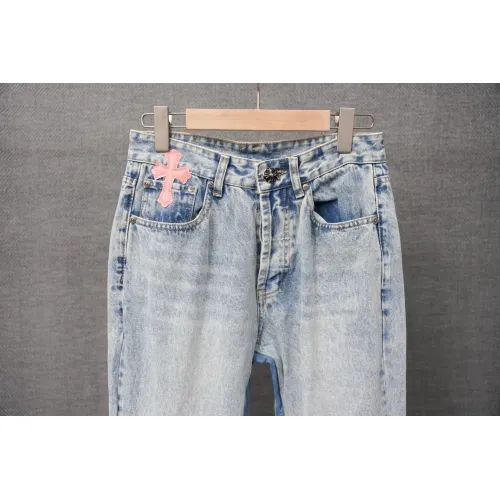 Cheap Chrome Hearts Jeans For Men #1430817 Replica Wholesale [$56.00 USD] [ITEM#1430817] on Replica Chrome Hearts Jeans