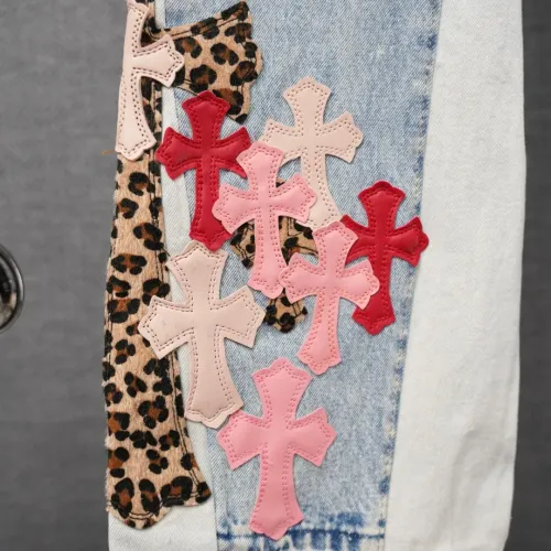 Cheap Chrome Hearts Jeans For Men #1430817 Replica Wholesale [$56.00 USD] [ITEM#1430817] on Replica Chrome Hearts Jeans