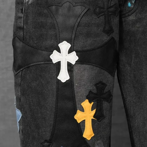 Cheap Chrome Hearts Jeans For Men #1430819 Replica Wholesale [$68.00 USD] [ITEM#1430819] on Replica Chrome Hearts Jeans