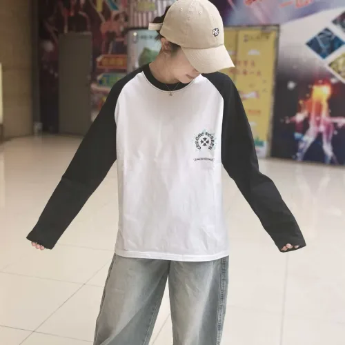 Cheap Chrome Hearts T-Shirts Long Sleeved For Unisex #1430824 Replica Wholesale [$38.00 USD] [ITEM#1430824] on Replica Chrome Hearts T-Shirts