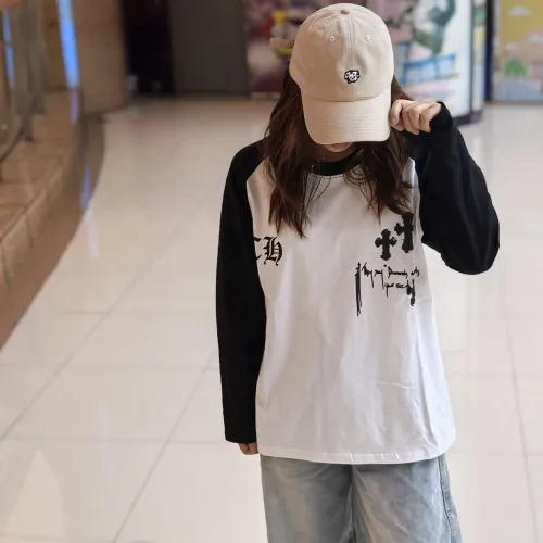 Cheap Chrome Hearts T-Shirts Long Sleeved For Unisex #1430825 Replica Wholesale [$38.00 USD] [ITEM#1430825] on Replica Chrome Hearts T-Shirts