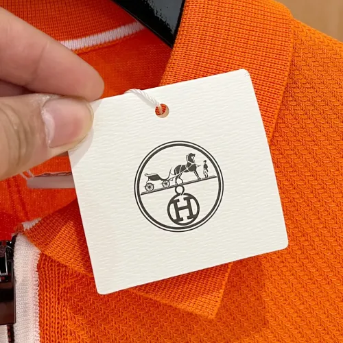 Cheap Hermes T-Shirts Short Sleeved For Men #1430841 Replica Wholesale [$56.00 USD] [ITEM#1430841] on Replica Hermes T-Shirts