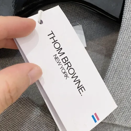 Cheap Thom Browne TB T-Shirts Short Sleeved For Men #1430849 Replica Wholesale [$56.00 USD] [ITEM#1430849] on Replica Thom Browne TB T-Shirts