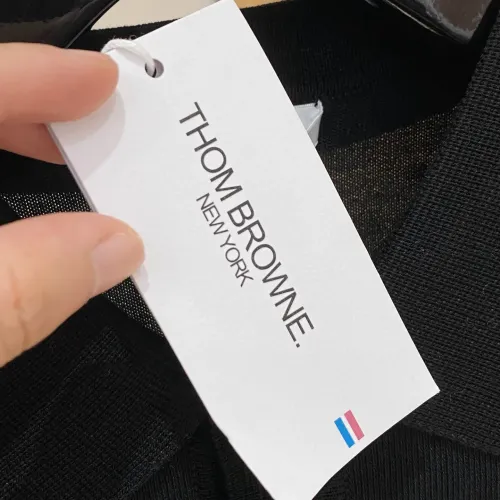 Cheap Thom Browne TB T-Shirts Short Sleeved For Men #1430850 Replica Wholesale [$56.00 USD] [ITEM#1430850] on Replica Thom Browne TB T-Shirts