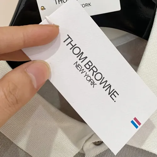 Cheap Thom Browne TB T-Shirts Short Sleeved For Men #1430864 Replica Wholesale [$56.00 USD] [ITEM#1430864] on Replica Thom Browne TB T-Shirts