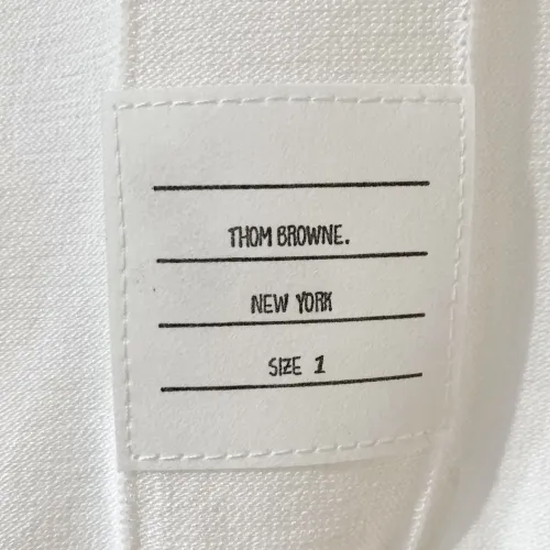 Cheap Thom Browne TB T-Shirts Short Sleeved For Men #1430885 Replica Wholesale [$52.00 USD] [ITEM#1430885] on Replica Thom Browne TB T-Shirts