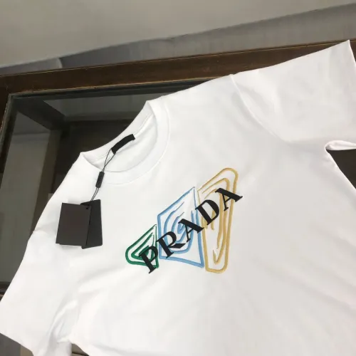 Cheap Prada T-Shirts Short Sleeved For Unisex #1431214 Replica Wholesale [$34.00 USD] [ITEM#1431214] on Replica Prada T-Shirts