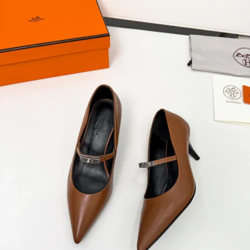 Cheap Hermes High-Heeled Shoes For Women #1431680 Replica Wholesale [$98.00 USD] [ITEM#1431680] on Replica Hermes High-Heeled Shoes