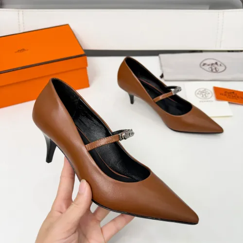 Cheap Hermes High-Heeled Shoes For Women #1431680 Replica Wholesale [$98.00 USD] [ITEM#1431680] on Replica Hermes High-Heeled Shoes