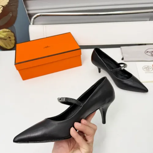 Cheap Hermes High-Heeled Shoes For Women #1431682 Replica Wholesale [$98.00 USD] [ITEM#1431682] on Replica Hermes High-Heeled Shoes