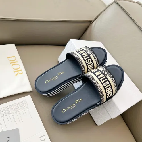 Cheap Christian Dior Slippers For Women #1431901 Replica Wholesale [$85.00 USD] [ITEM#1431901] on Replica Christian Dior Slippers