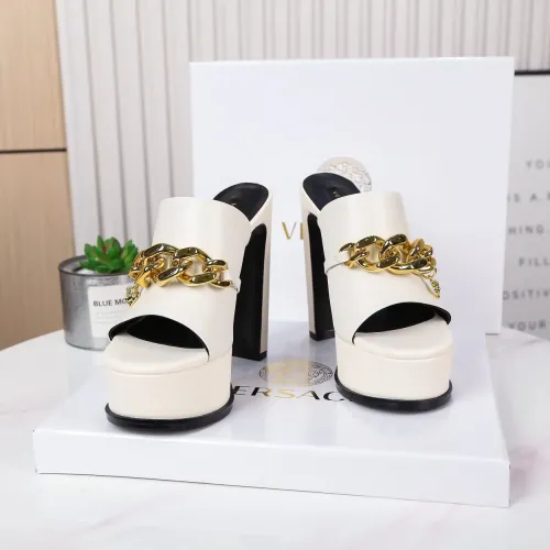 Cheap Versace Slippers For Women #1431914 Replica Wholesale [$118.00 USD] [ITEM#1431914] on Replica Versace Slippers