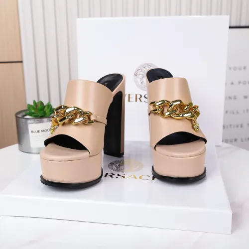 Cheap Versace Slippers For Women #1431915 Replica Wholesale [$118.00 USD] [ITEM#1431915] on Replica Versace Slippers