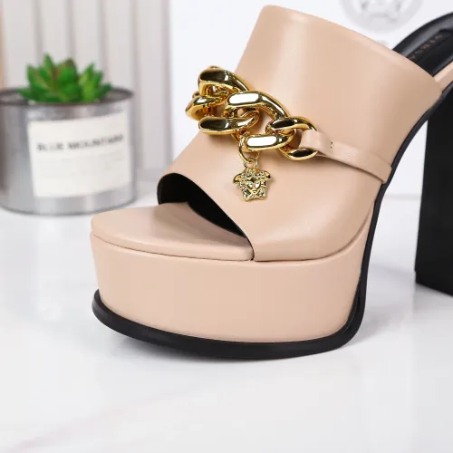 Cheap Versace Slippers For Women #1431915 Replica Wholesale [$118.00 USD] [ITEM#1431915] on Replica Versace Slippers