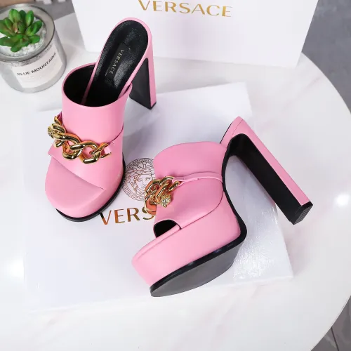 Cheap Versace Slippers For Women #1431917 Replica Wholesale [$118.00 USD] [ITEM#1431917] on Replica Versace Slippers