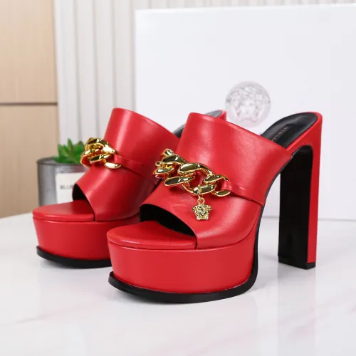 Cheap Versace Slippers For Women #1431918 Replica Wholesale [$118.00 USD] [ITEM#1431918] on Replica Versace Slippers