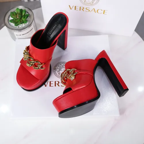 Cheap Versace Slippers For Women #1431918 Replica Wholesale [$118.00 USD] [ITEM#1431918] on Replica Versace Slippers